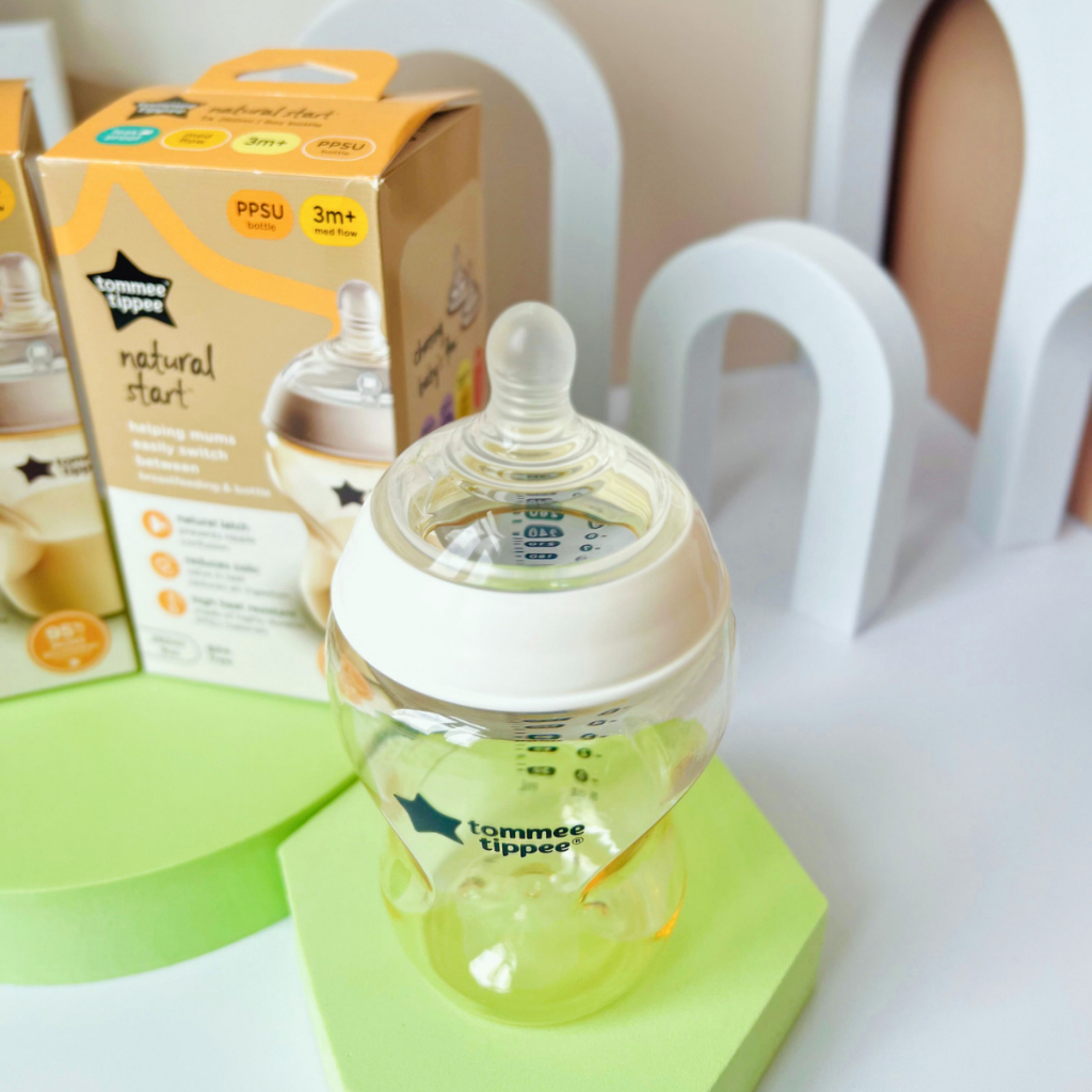 Ảnh Bình Sữa PPSU Ty Siêu Mềm Tự Nhiên Tommee Tippee 260ml, Núm Ty Của Bình 3-6 Tháng 4