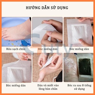 COMBO 2 HỘP(100)Miếng Dán Thải Độc Chân Ngải Cứu hộp 50 Miếng Giúp Ngủ Ngon Giảm Nhức Mỏi Thải Độc Chân Thanh Lọc CơThể