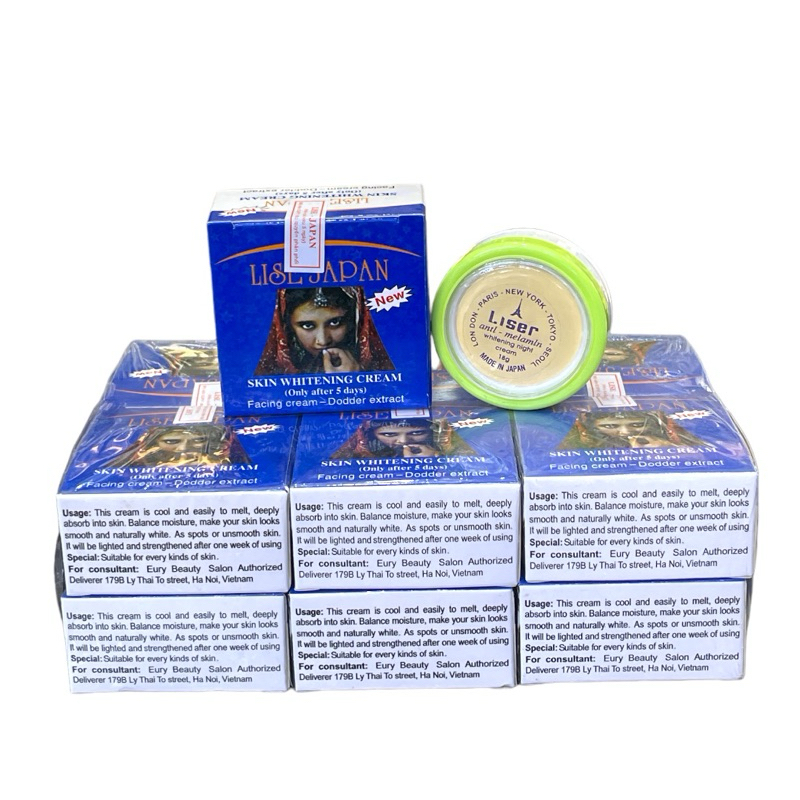 Kem Lise Japan cô gái ấn độ chính hiệu (tem chữ nhỏ)