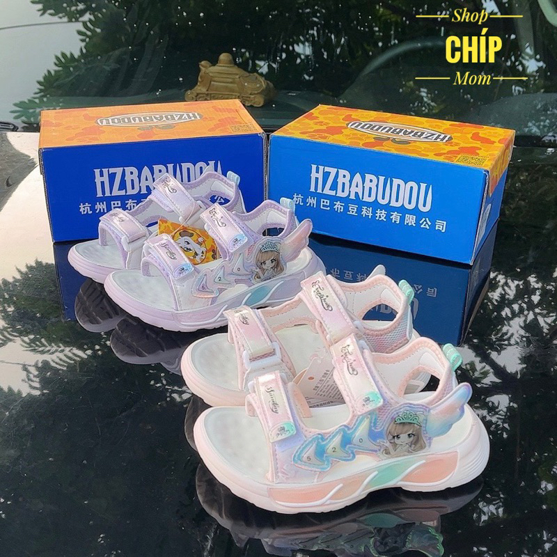sandal bé gái dép quai hậu cho bé êm chân chống trượt khâu đế bền đẹp công chúa đi tiệc, đi chơi size đại A16 B16