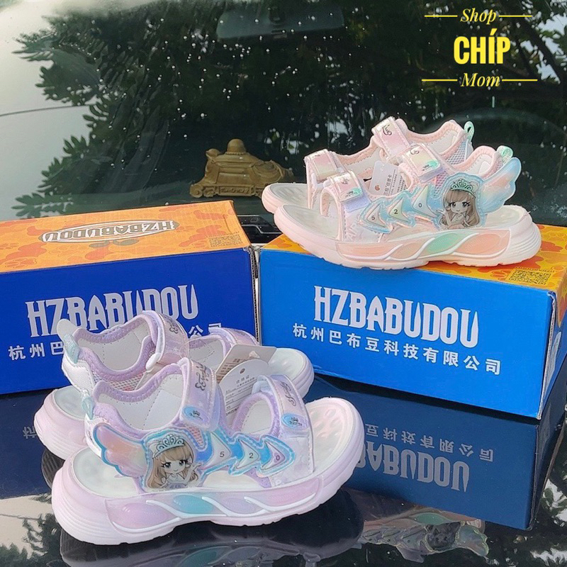 sandal bé gái dép quai hậu cho bé êm chân chống trượt khâu đế bền đẹp công chúa đi tiệc, đi chơi size đại A16 B16