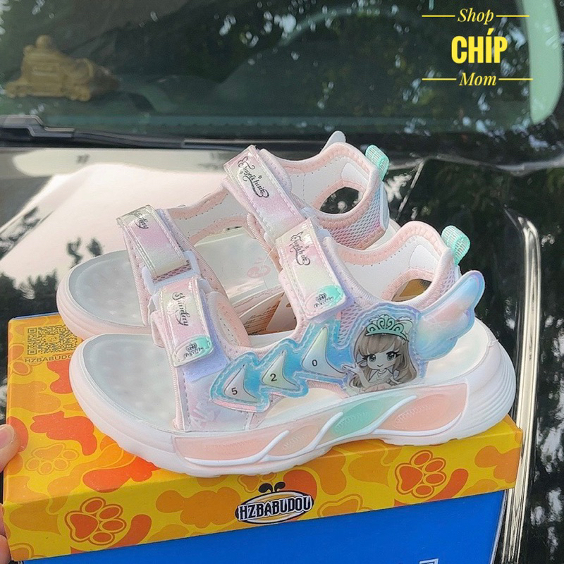 sandal bé gái dép quai hậu cho bé êm chân chống trượt khâu đế bền đẹp công chúa đi tiệc, đi chơi size đại A16 B16