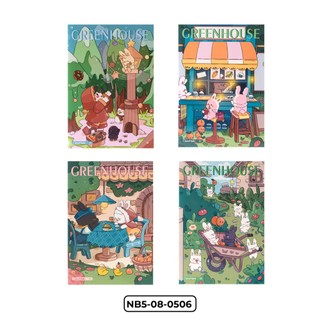 Vở Kẻ Ngang CLASSMATE GreenHouse 80/120 Trang Bìa Cán Bóng Cao Cấp Chống Nước Dành Cho Học Sinh NB5-08-0506/0507