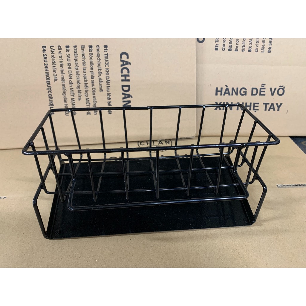 Kệ để đồ rửa bát 2 phân loại inox và sắt sơn tĩnh điện không gỉ, tiện lợi