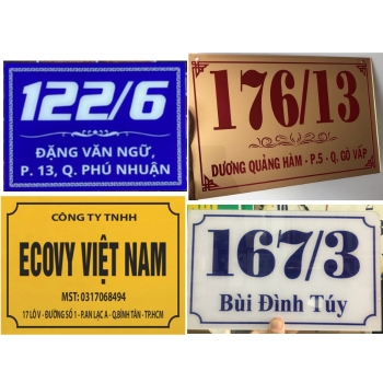 Biển Số Nhà, Số Phòng, Bảng Công Ty , Phòng Ban Bằng Mica Nhiều Màu Sắc ...