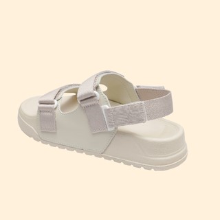 [TẶNG VỚ BAMBOO TỪ 1/7] Dép Sandal Nữ SANDANI Đế Cao Chống Trơn - Đi Học, Êm Chân, Màu Be - BẢO HÀNH 1 NĂM