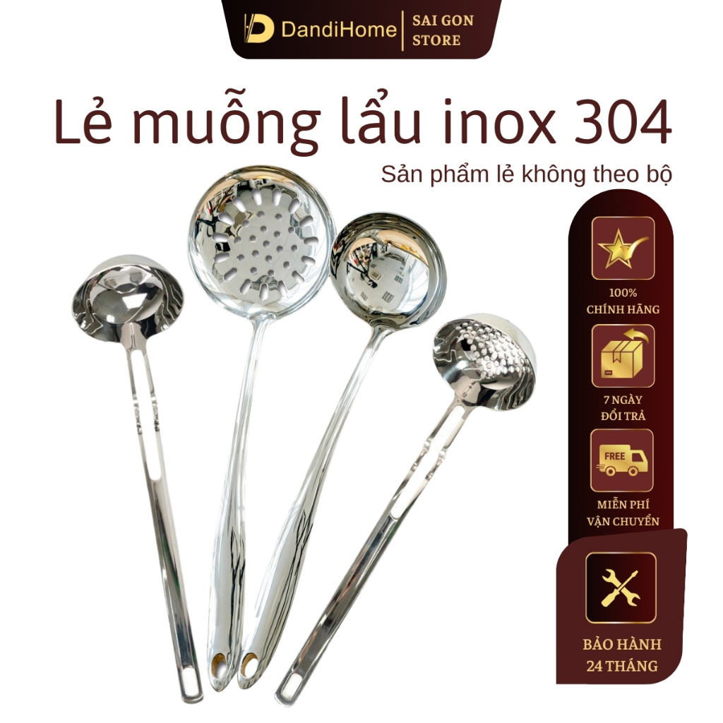 Muỗng ăn lẩu inox 304 DandiHome - Sản phẩm bán lẻ muỗng không theo bộ ...