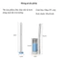 Bộ cọ vệ sinh dùng một lần xoay 360 độ thế hệ mới có đầu thay thế, cọ toilet gắn tường tiện lợi không cần khoan