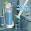 Bộ cọ vệ sinh dùng một lần xoay 360 độ thế hệ mới có đầu thay thế, cọ toilet gắn tường tiện lợi không cần khoan
