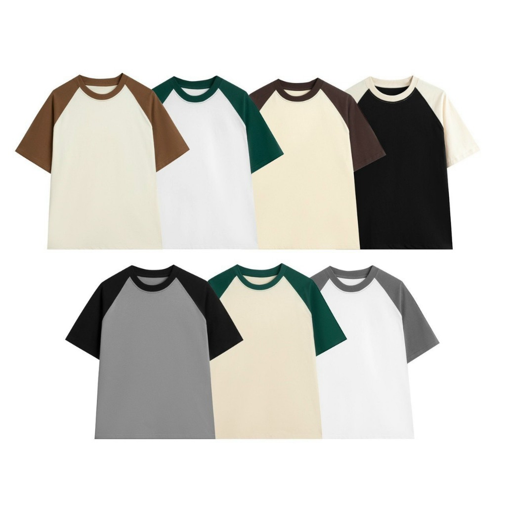 Áo Thun Raglan Local Brand Novita /Trơn | Shopee Việt Nam