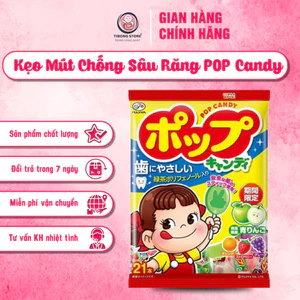 Kẹo Mút Chống Sâu Răng POP Candy - Kẹo Mút Cho Bé TiBong Store Nhật Bản Dành Cho Bé Từ 1 Tuổi 4 VỊ Trái Cây