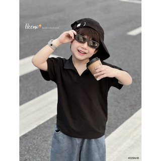 Áo polo cộc tay bé trai phong cách hàn quốc chất cotton thoáng mát mặc đi học đi chơi 1-6t (9-25kg) N0089 BUNNYKIDS