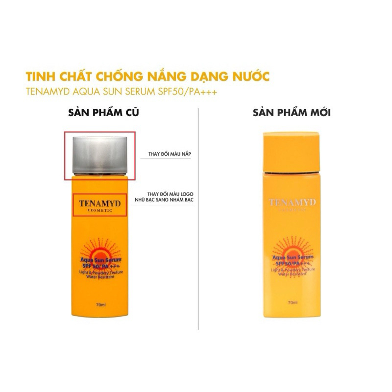 Huyết Thanh Chống Nắng Tenamyd SPF 50/PA+++ Aqua Sun Serum SPF [DATE2027]