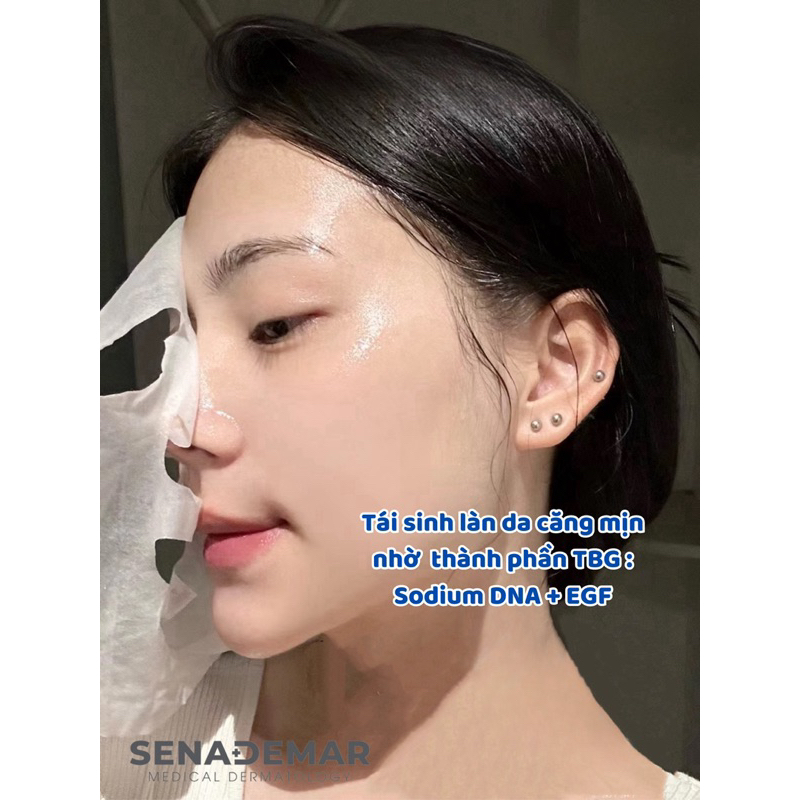 Combo 30-50 miếng Mặt nạ Sena demar sodium DNA B5 mask, 25ml - hạn 2028 HQ mặt nạ senademar  IS144