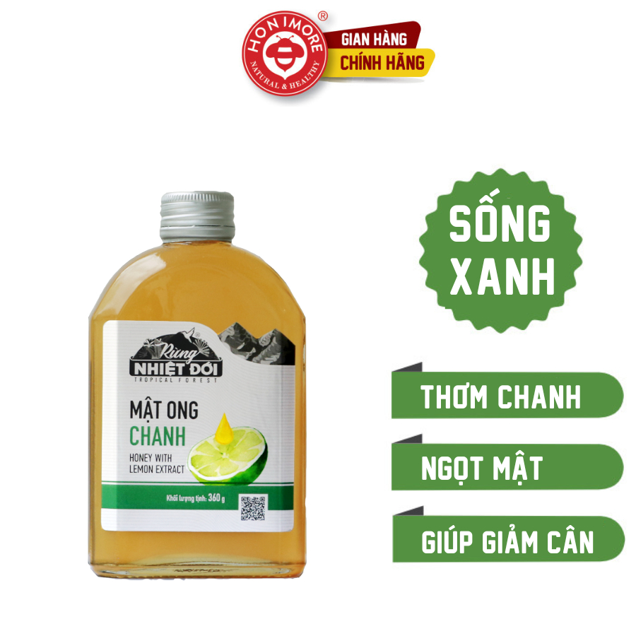 Ảnh Mật ong Chanh - Rừng Nhiệt Đới 360g - tiện lợi, giúp giảm cân, tăng đề kháng 1