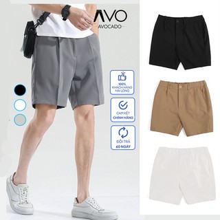 Quần Short sọt đùi cộc Tây Âu cạp chun NAM NỮ form dáng đùi cộc mùa hè Hàn mềm mịn cao cấp thấm hút tốt Avocado