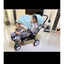 Xe Đẩy Đôi Cho Bé BLUBABY ( Có Thể Gấp Gọn Được Nằm Ngồi Nhiều Tư Thế )Sẵn Hàng