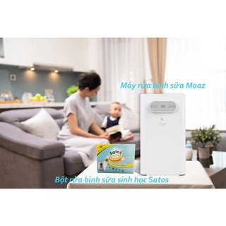 Bột rửa bình sữa Satos phiên bản mới dạng gói nhỏ tiện lợi 760g mới