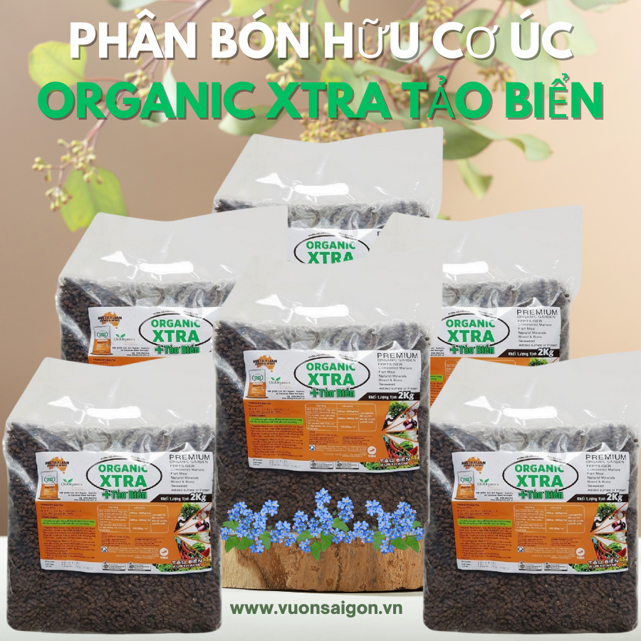Phân bón hữu cơ Úc Organic Xtra Tảo Biển 5