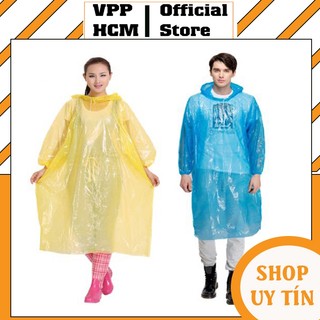 [Combo 3 Cái] Áo mưa nilon mặc 1 lần trơn chất lượng dày dặn nhiều màu
