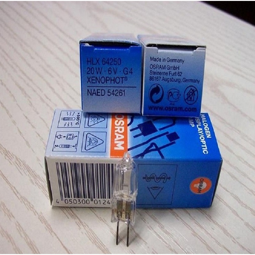 (Sale) Bóng đèn Osram 64250 HLX 6V 20W cho kính hiển vi, đèn mổ, đèn y ...