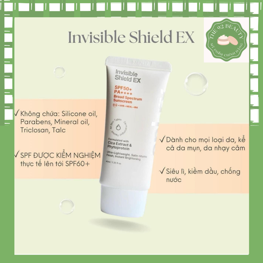 Kem Chống Nắng Phổ Rộng Kiềm Dầu Epi- RX Invisible Shield Ex SPF 50 ...