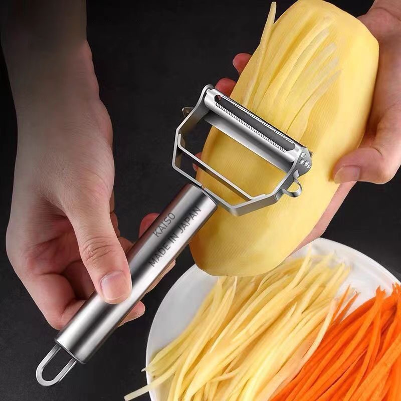 Nạo Rau Củ INOX Cao Cấp Đa Năng 2 in 1 (Nạo củ quả và bào sợi tiện lợi)