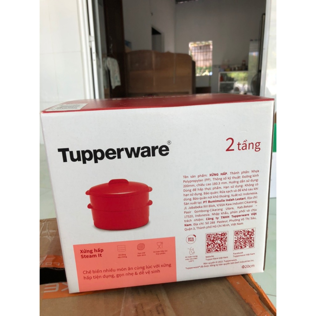 Xửng hấp cao cấp Tupperware Steam It 2 Tầng - Nhựa Nguyên Sinh an toàn ...