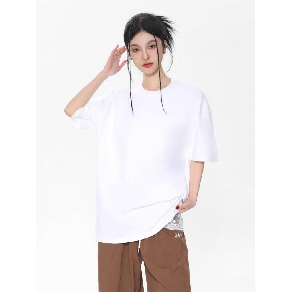 ÁO THUN TRƠN UNISEX NAM NỮ TONE MÀU HOTTREND 2024 OVERSIZE<75KG AT0201