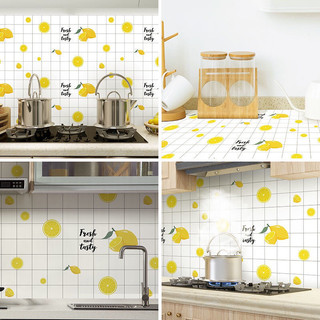 Decal dán tường khổ rộng 60cm, giấy dán bếp chống dầu mỡ chịu nhiệt độ cao mã QD02A