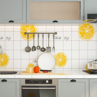 Decal dán tường khổ rộng 60cm, giấy dán bếp chống dầu mỡ chịu nhiệt độ cao mã QD02A