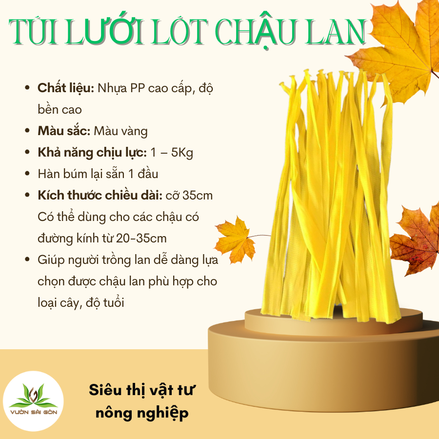 Túi lưới lót chậu lan 2