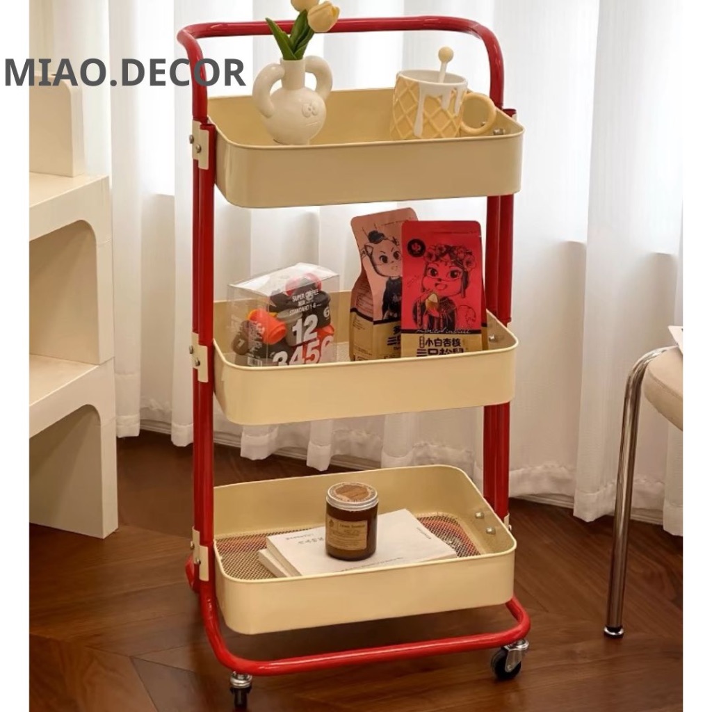 Sẵn Kệ Xe Đẩy Đa Năng Spa 3 Tầng Có Bánh Xe Chất Lượng Cao Cấp 100% Thép Cacbon