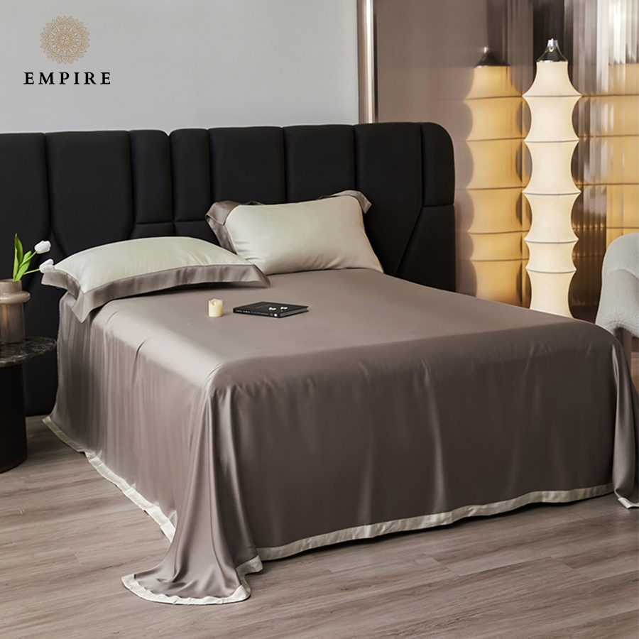 Bộ chăn ga gối nệm đệm Tencel 140s chăn chần lông vũ cao cấp EMPIRE siêu thoáng mát - EMPIRE | Bedding & Decor