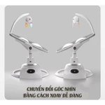 Nôi rung ru ngủ bằng điện tự động 2in1 Kidilo ngả lưng 3 tư thế, nằm 175 độ, với 6 kiểu đưa nôi, Bluetooth phát nhạc — ảnh 7