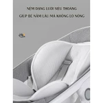 Nôi rung ru ngủ bằng điện tự động 2in1 Kidilo ngả lưng 3 tư thế, nằm 175 độ, với 6 kiểu đưa nôi, Bluetooth phát nhạc — ảnh 5
