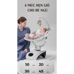 Nôi rung ru ngủ bằng điện tự động 2in1 Kidilo ngả lưng 3 tư thế, nằm 175 độ, với 6 kiểu đưa nôi, Bluetooth phát nhạc — ảnh 8