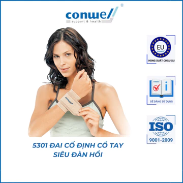 [Conwell] Đai cổ tay siêu đàn hồi - Nẹp cổ tay - Đai cố tay cho người chơi thể thao, giúp ổn định cổ tay 5301