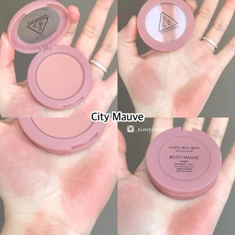 [AUTH 100%] PHẤN MÁ 3CE FACE BLUSH #CITY MAUVE