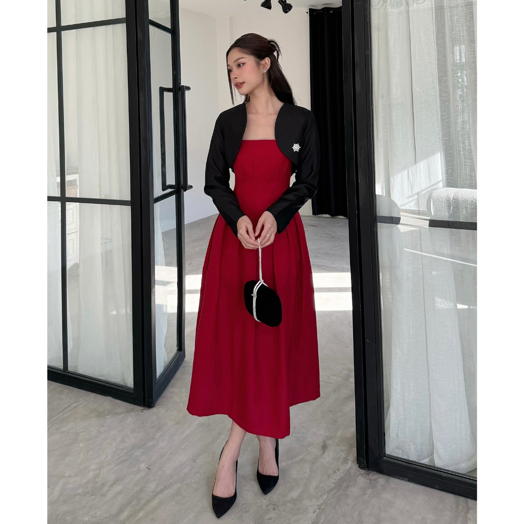 Ảnh BBSTORE’S Đầm Dài Dự Tiệc 2 Dây Xòe Phồng Cùng Tùng Váy Xếp Ly Sang Trọng - TK133 2