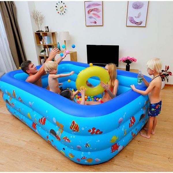 Hồ bơi cho bé 3 tầng loại 3M, 2M6, 2m1 và 1m8,1M5 … Bể bơi 3 tầng, đáy 2 lớp, chống trượt, An toàn[loại1]