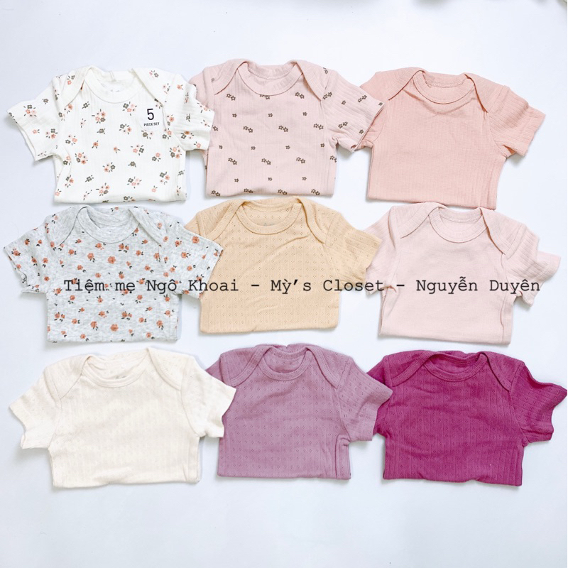 [MD77] CASTRO Body chip ngắn tay chất liệu cotton organic cho bé