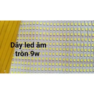 Dây led thay thế đèn âm tròn 9W TRẮNG , 4000K và VÀNG (chip led 2835 rông 6mm)
