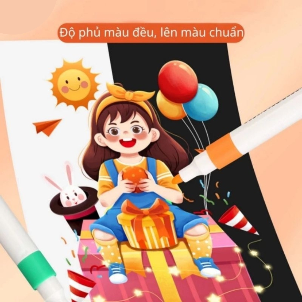 Ảnh Bút Màu Acrylic Vẽ Được Trên Nhiều Chất Liệu - Đồ Chơi Mỹ Thuật 3
