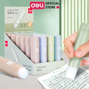 Hồ Khô Keo Dán Giấy Pastel Deli -Khô Nhanh Siêu Dính Mùi Thơm Nhỏ Gọn Tiện Lợi Học Sinh Làm Thủ Công