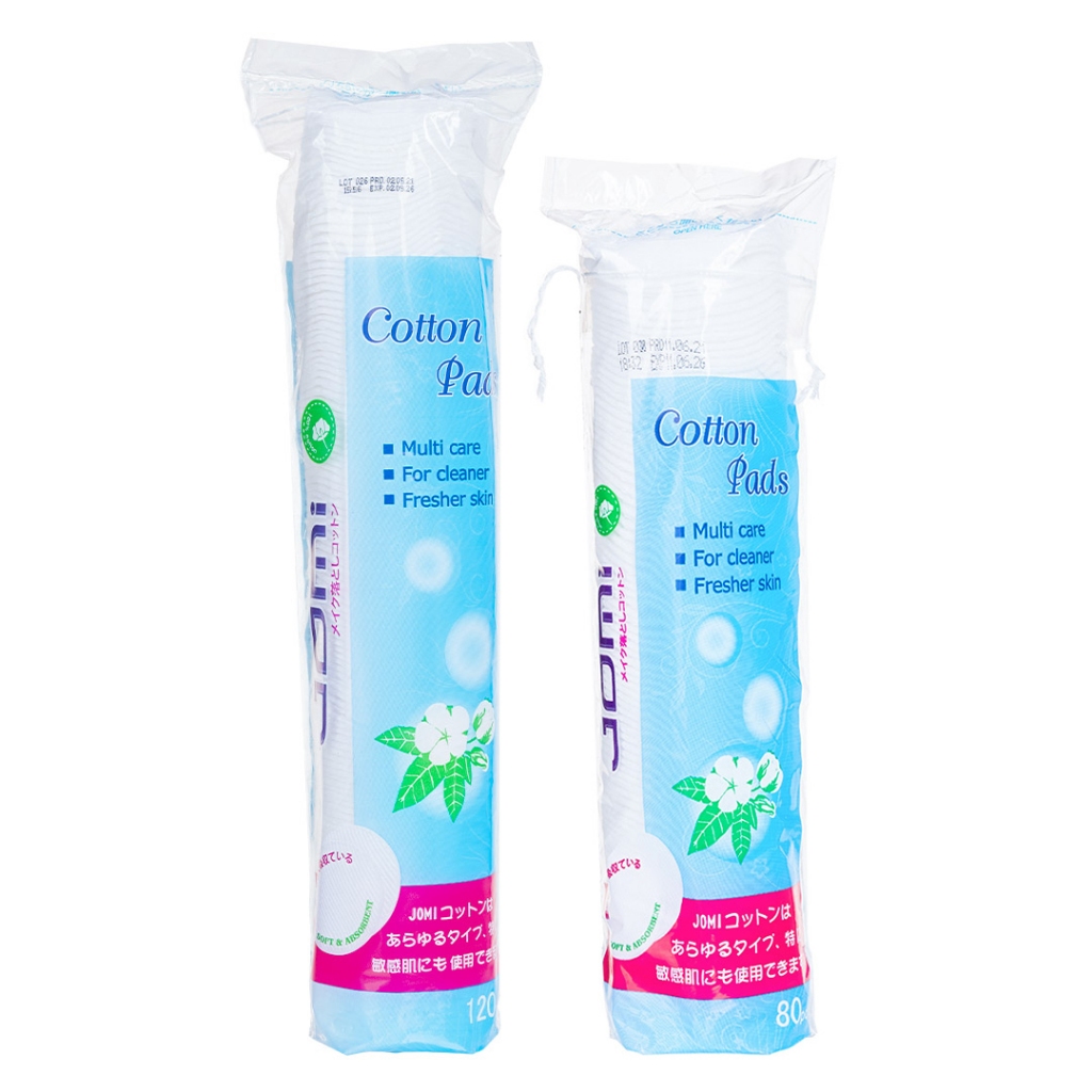 Bông Tẩy Trang Jomi 100% Cotton 80 miếng/120 miếng/150 miếng | BigBuy360 - bigbuy360.vn