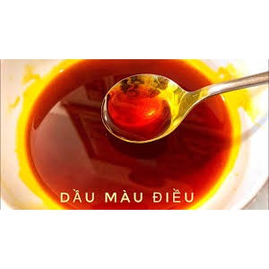 Dầu điều màu phi sẵn nguyên chất 100% - Không pha phẩm màu.
