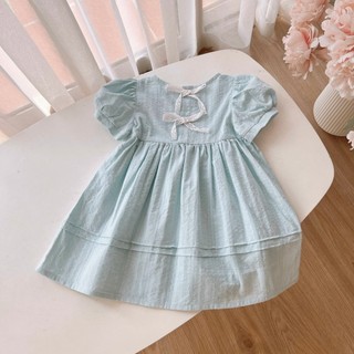Váy bé gái thêu Sóc Vintage 1-8 tuổi (9-33kg) N0092