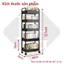 professionall.-Kệ nhựa có bánh xe 4026 5 tầng, Xe Đẩy Để Đồ Đa Năng Kệ Tiện Lợi