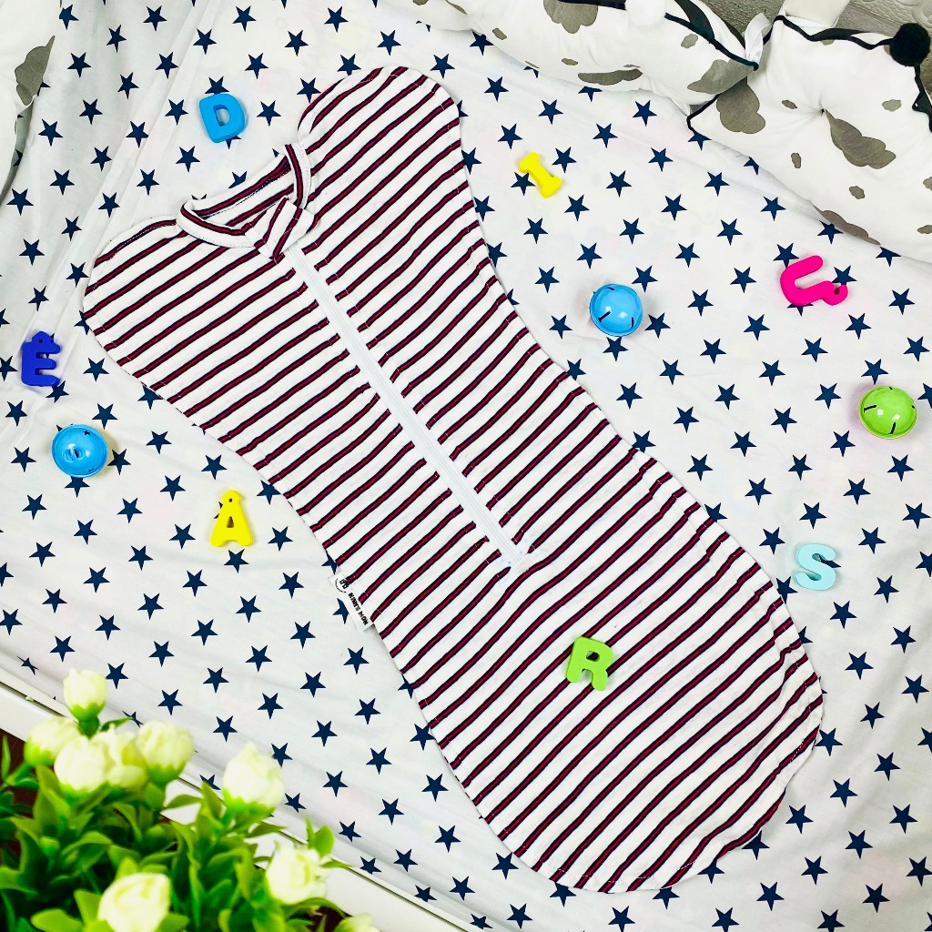 Sỉ Nhộng 100% cotton co giãn 4 chiều Kiwi's mom - mềm mát giúp bé ngủ ngon